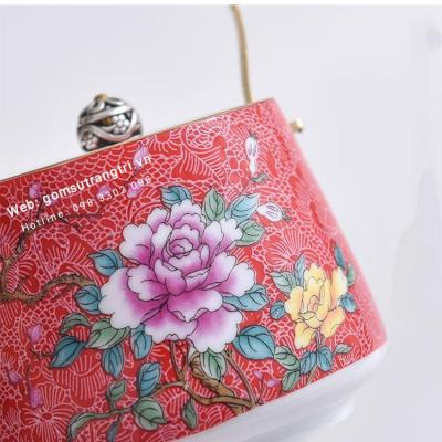 Bộ Ấm Hoa Mẫu Đơn 6 mầu
